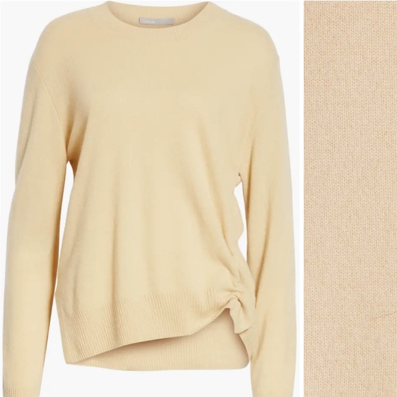 Vince Cashmere Side cinched sweater